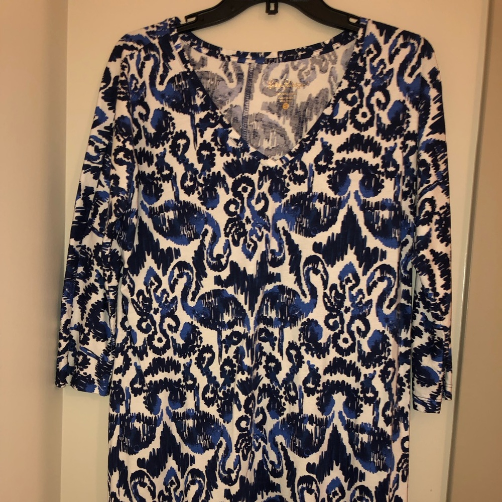 Lilly Pulitzer 3/4 Length Sleeve Shift Dress